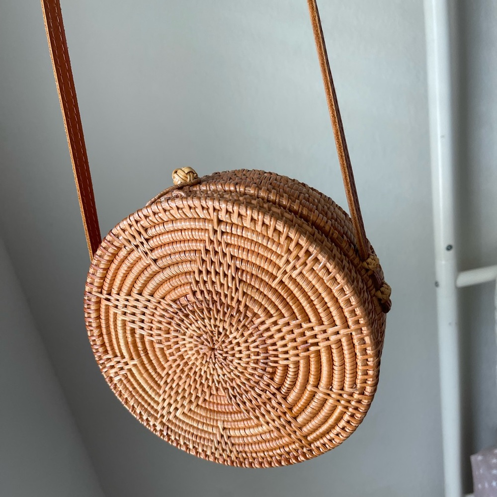 Boho styled circular purse/crossbody bag